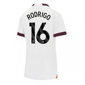 Lacne Ženy Futbalové dres Manchester City Rodri Hernandez #16 2023-24 Krátky Rukáv - Preč
